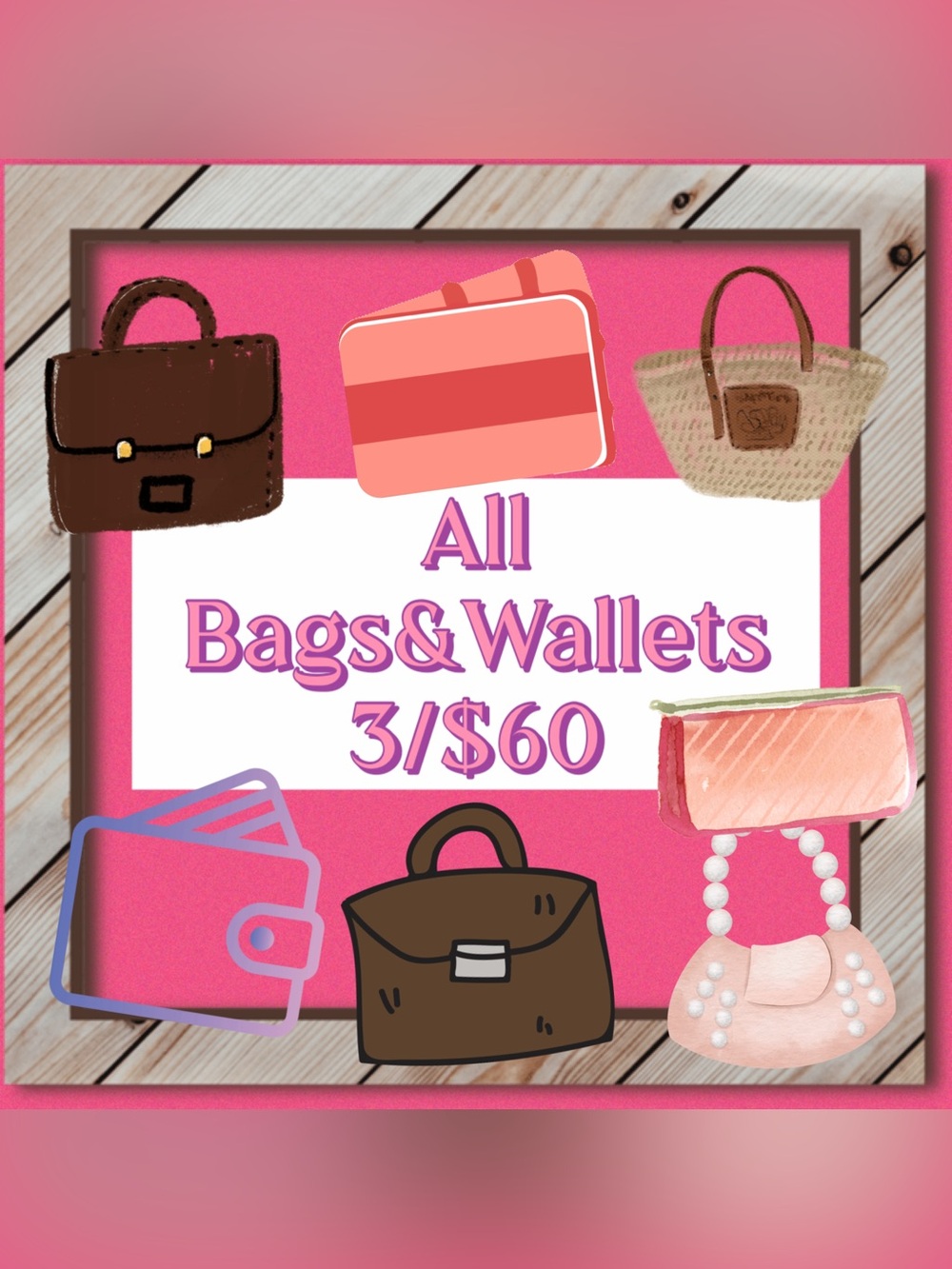 Sale! Bags and wallets